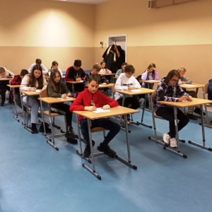 Uczestnicy podczas "egzaminu"